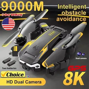 S6 Professional GPS Drone with 8K HD Camera - 5G WiFi FPV, Optical Flow & Obstacle Avoidance, Foldable RC Quadcopter for Aerial Photography