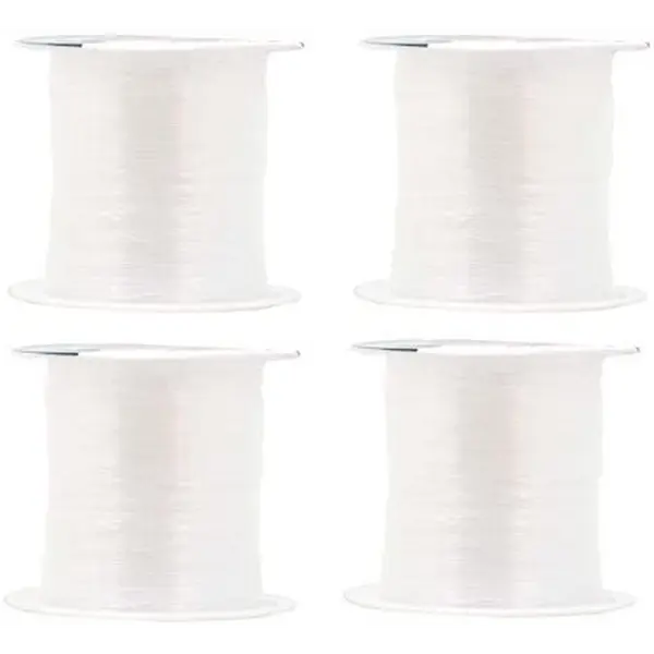 Mandala Crafts Clear Invisible Thread, Nylon Monofilament Line for Quilting, Sewing, Hanging, Seed Beading, Hair Weaving