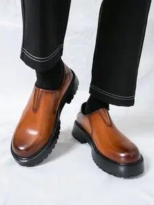 Men's Business Formal Wear Loafers, Lightweight Breathable Comfortable Slip-on Shoes for Work Office, Fashionable Shoes for Daily Wear