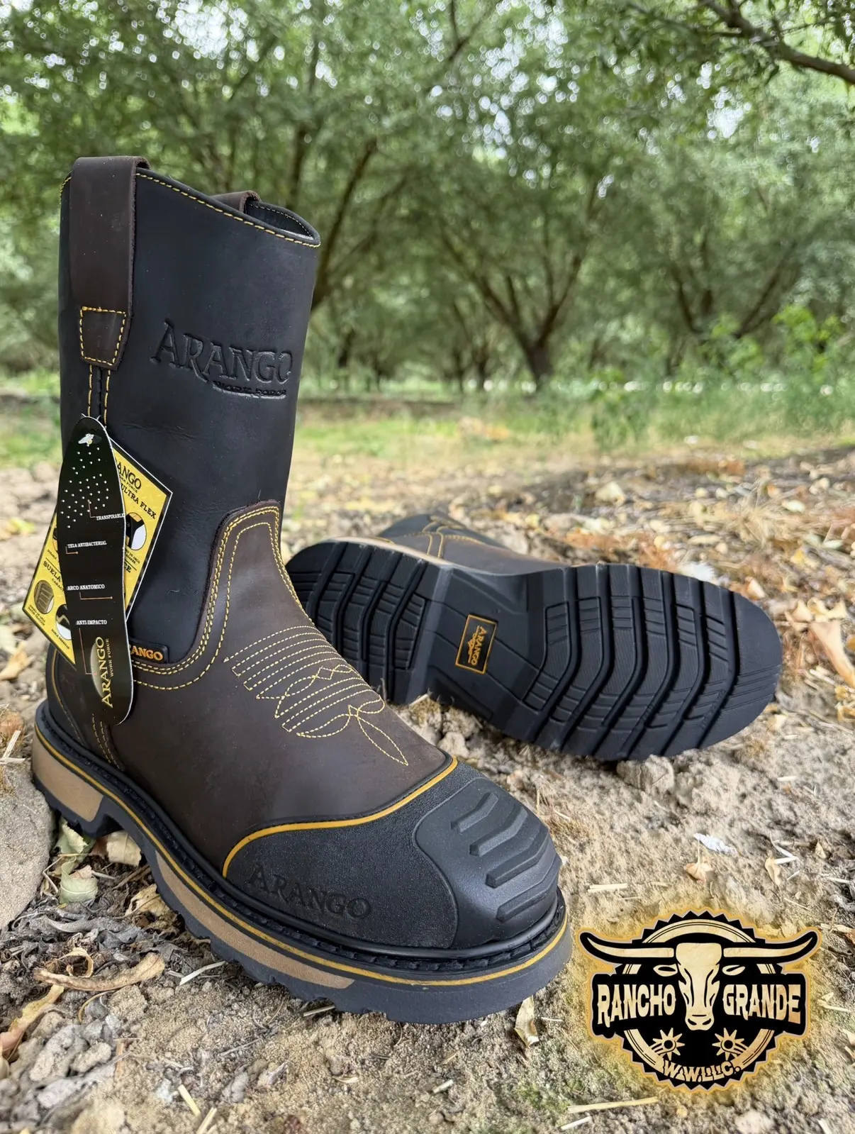 Slip Resistant Mens Work Boots / Botas de trabajo para Hombre Resiste Resbalones