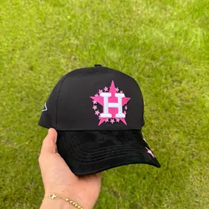Dandy Hats x Junior H Klatex Ali Black Hat with Pink Design and Logo