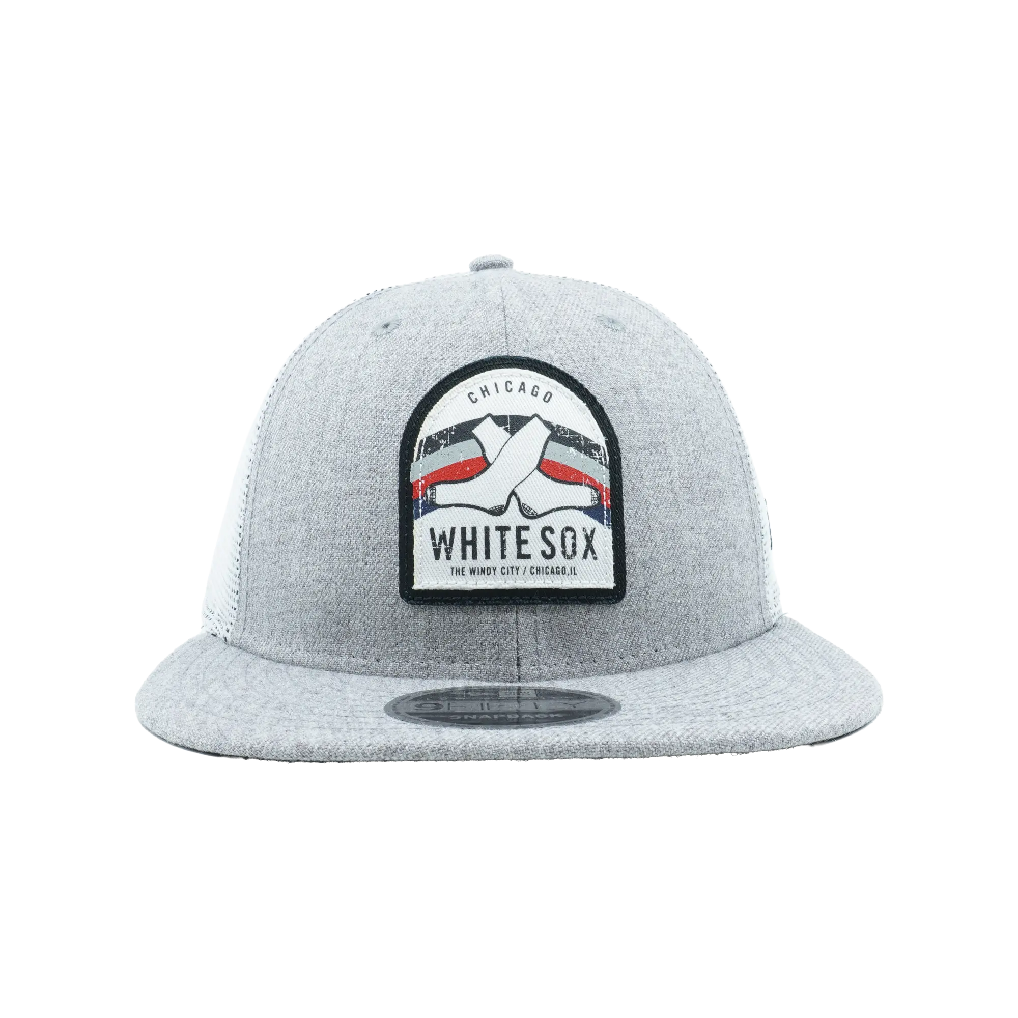 9FIFTY Chicago White Sox Trucker Snapback Hat "Gray / White" NE906