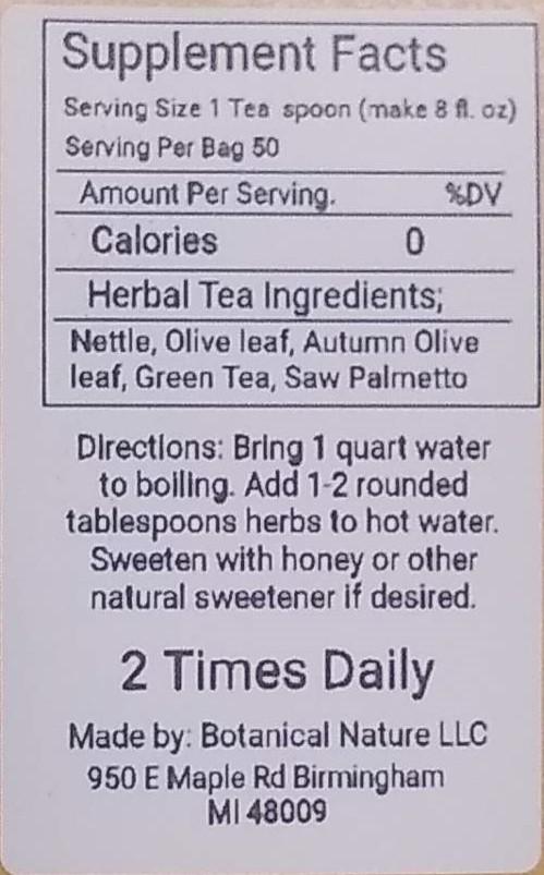 Prostate Herbal Tea - Herbal Tea for Men - Original Product Title - Beverage Natural Traditional