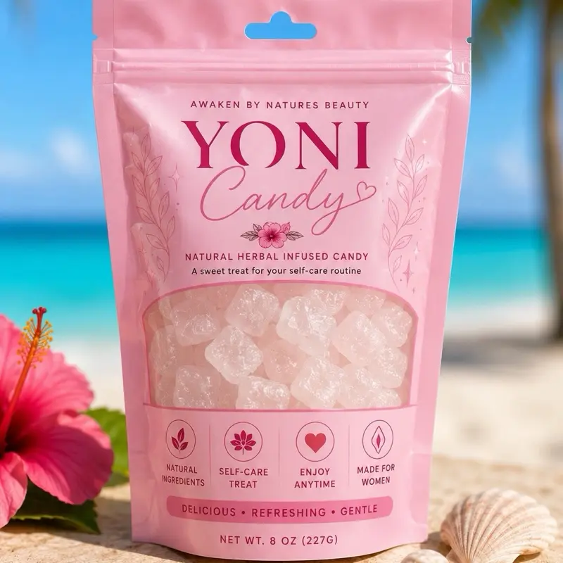 Pink slip and slide yoni candy kit