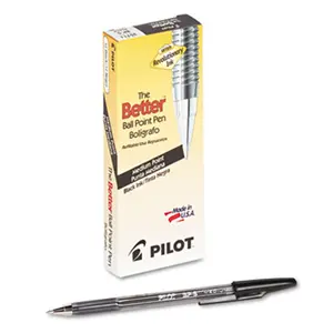 Pilot  Better Ballpoint Stick Pen Black Ink Medium Dozen