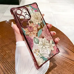 High quality protective phone case, enhance the four corners protection of the phone, suitable for Samsung Galaxy S24/S23/S22/A55/A54/Note 20/Note 10 and other series, transparent, shock-absorbing, non-slip and lightweight Cover Protector