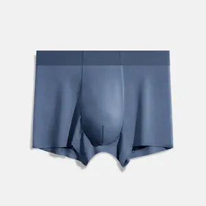 Men's Micro Denier Modal Boxer Briefs - Plus Size Antibacterial Crotch Seamless Breathable Underwear for Men
