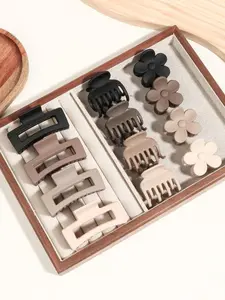 12pcs Matte Claw Clip Set, Perfect for Fine & Soft Hair Types, Non-Slip Design, Ideal Gift for Holidays Like Christmas & More, Hair Claws