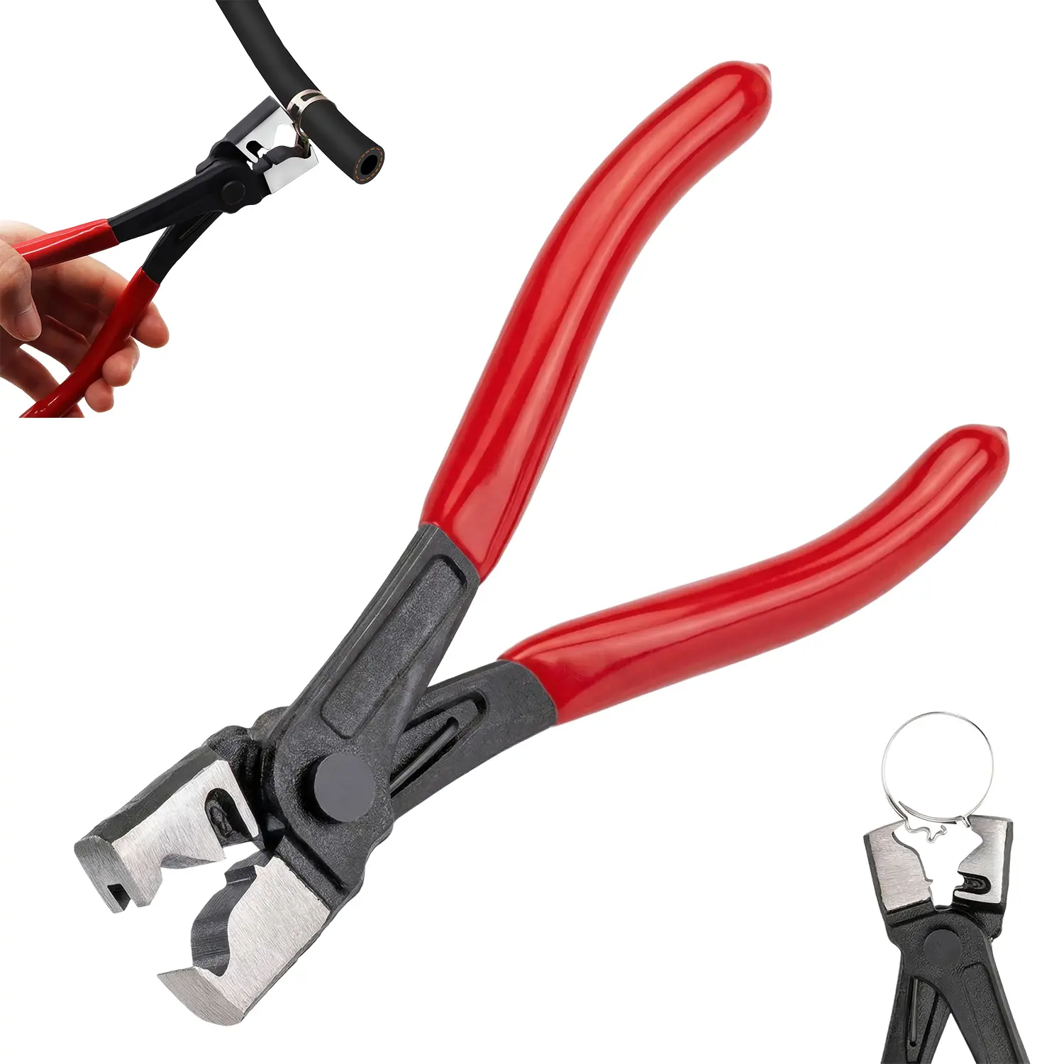 DABATR Automotive CV Boot & Hose Clamp Pliers – 7" Forged Steel Tool with Non-Slip Grip for Fuel Line, EVAP & Coolant System Clamps, Heavy-Duty Design