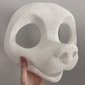 TPU Happy Canine Fursuit Head v4 - 3D Printed