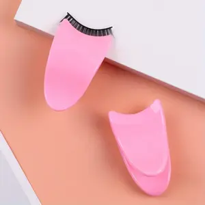 2pcs Plastic False Eyelash Curler, Beauty Tools, Eyelash Tweezers, Eyelash Tweezers Effortlessly Apply This Innovative Eyelash Buddy Makeup Tool for False Eyelashes