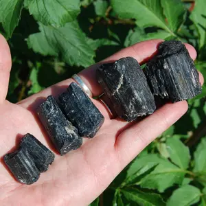 Raw Black Tourmaline Crystals, Brazil