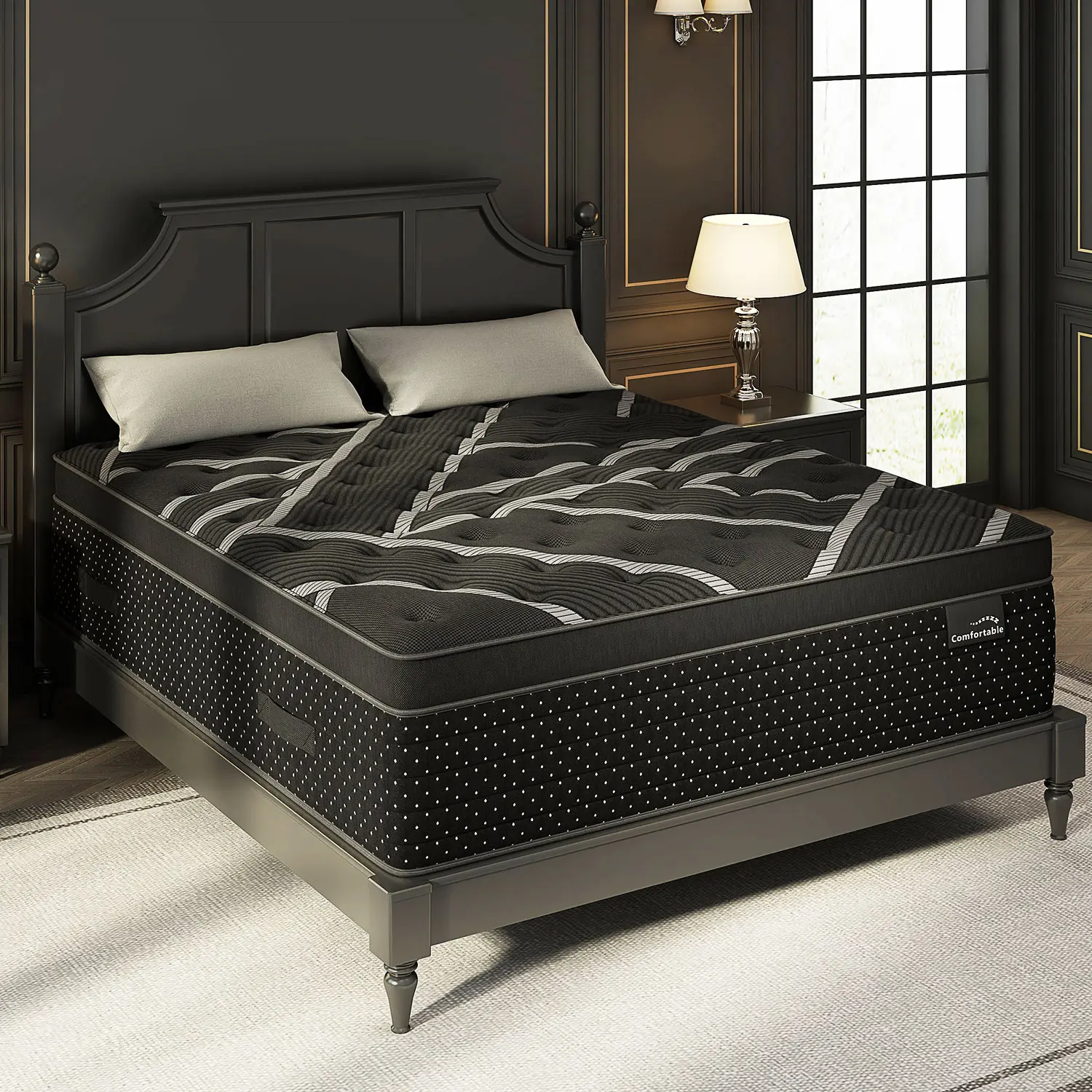 12/14 Inch Twin Full King Queen Mattress , Hybrid Mattresses Medium Firm with Gel Memory Foam & Pocketed Coils, Motion Isolation, CertiPUR-US Certified, Pressure Relief for Silent Sleep