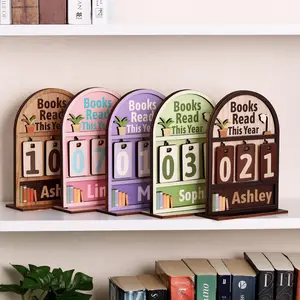 Books Read This Year Tracker, Custom Mini Bookshelf Counter, Book Lovers Gift, Reading Tracker Display, Bookshelf Decor, Gift for Readers