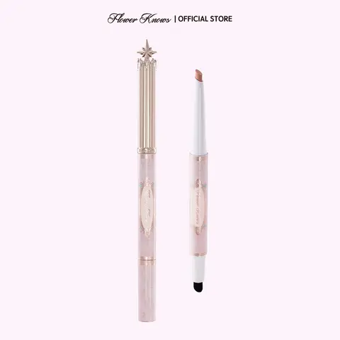 Flower Knows Knight Unicorn Collection Lip Liner, Single Cosmetic for Adults, Lightweight, Nourishing, Breathable, Blendable, Beginner-Friendly, Long-Lasting, Moisturizing Silica Formula, Ideal for Evening Makeup, #sohochic, Ideal for Christmas gift, Blac