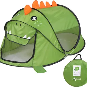 Pop-Up Tent, Foldable Shark Shape Play Tent House with Storage Bag, Indoor Outdoor Toy for Kids Aged 3-6, Birthday Gift