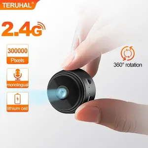 Teruhal 30mp 360° Rotating Security Camera, Dual Storage Modes, Two-Way Audio, 2.4g WiFi, Lithium Battery Powered, Early Warning System, Wireless Indoor Camera