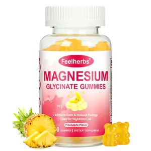 Magnesium Glycinate Gummies 400 Mg for Relaxation & Zzz, High Absorption Potassium Magnesium Complex for Women with L-Threonate, Sugar Free, Vegan, 60 Count