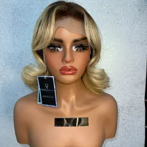 Platinum Boss Bob | 16” Straight Bob | 13x4 Transparent Lace Frontal | 180% Density | 100% Human Hair