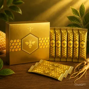 Natural Honey Sticks - 12 Sachets x 20g, Enhanced with Bee Pollen for Natural Energy Natural Honey Sticks - 12 Sachets x 20g, Enhanced with Bee Pollen for Natural Energy