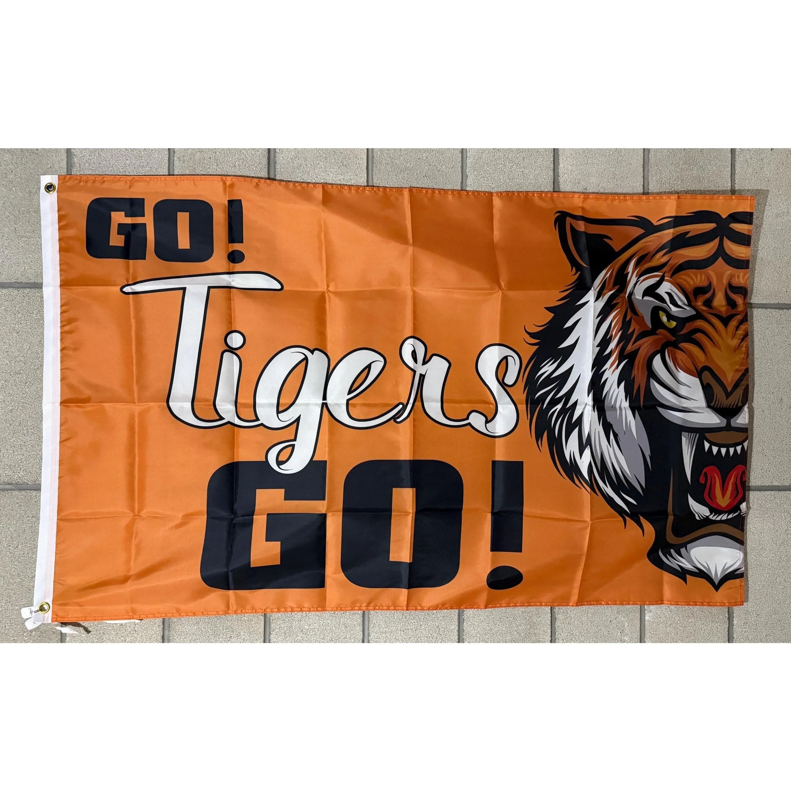 Go Tigers Mascot Football Flag