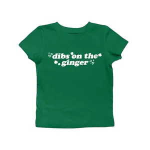 Dibs On The Ginger Baby Tee Funny St Patrick’s Day Party  Bar Crawl Party Shirt, girls night out top, trendy patricks day outfit