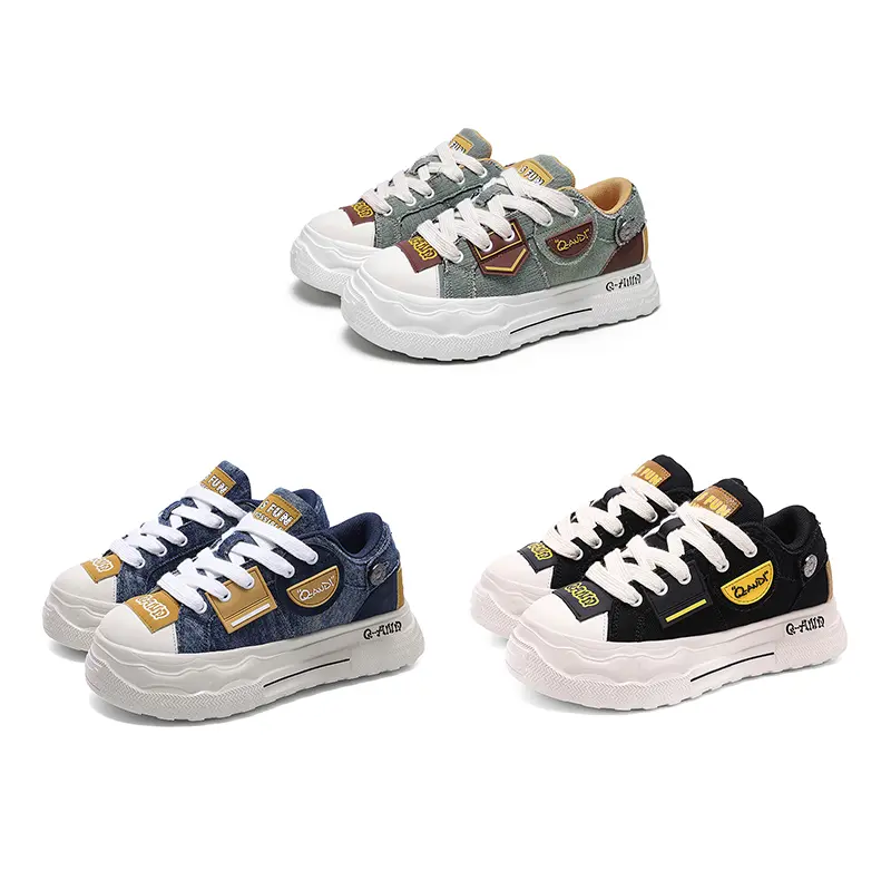 Q-AND 2026 Unisex All-Season Thick-Soled Sports Shoe with Anti-Slip Sole Height Increase Multi-Functional Fashion Simple Color-Blocking Design