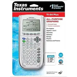 Texas Instruments 84 Plus Graphing Calculator - White Texas Instruments 84 Plus Graphing Calculator - White