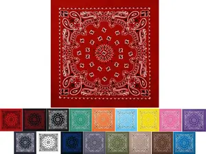 Trainmen Paisley Bandana Cotton Sport Biker Head Face Wrap Bandanna Cover 22"