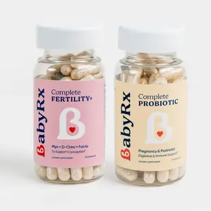 BABYRX Complete FERTILITY+ & PROBIOTIC Bundle - Inositol, Folate, Myo-Inositol, D-Chiro Inositol, Vitamins for Pregnancy & Support - 60 Capsules Postnatal Complete+ & 30 Capsules Complete Probiotic Duo