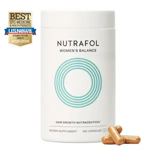 Nutrafol Women's Balance Hair Growth Supplements, Ages 45 and Up, Clinically Proven for Visibly Thicker Hair and Scalp Coverage, Dermatologist Recommended - 1 Month Supply