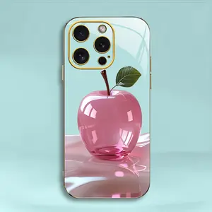 Fruit high-end crystal-plated lightweight luxury soft case for【All iPhone】--975