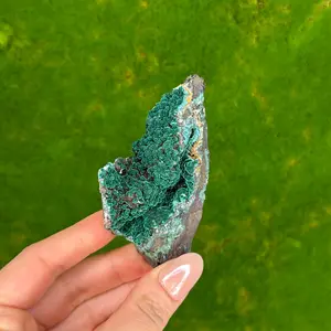 Malachite with Calcite from Ojuela Mine, Mexico
