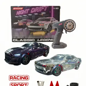 1/43 Mini 4WD RC Drift Car,Kids stuff for boys,Rechargeable Dual Tires, Adjustable Underglow Lights,High-Speed Classic Legends Remote Control,  2.4GHzProportional Control, USB Rechargeable,Desktop Entertainment Toy, Fun Birthday Gift for Kids Boyfriend