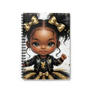 Cute Character Spiral Notebook, Kids Notebook, Journal, Back to School Supplies, Gift for Girls, Fun Design