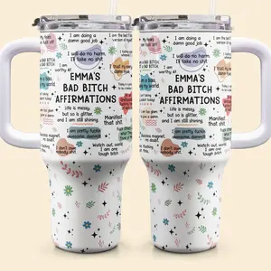 Funny Bad B*Tch Tumbler | Custom 40oz Cup | Sassy Gift for Coworkers or Besties