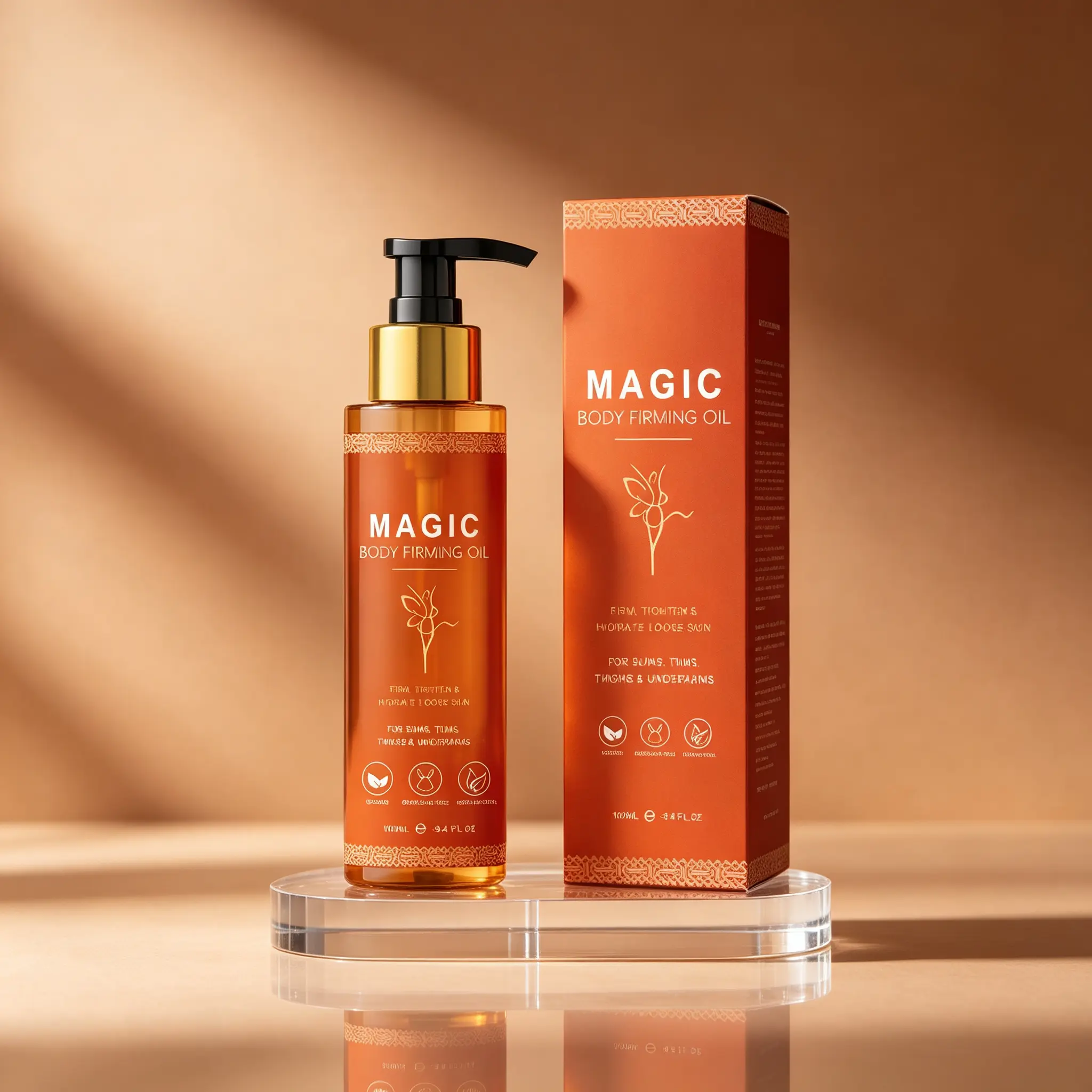 Firming Body Oil – Nourishing, Plant-Based Formula That Hydrates & Softens Skin While Supporting a Toned, Smooth Appearance | Lightweight, Fast-Absorbing Dry Oil for Daily Use | 100ml