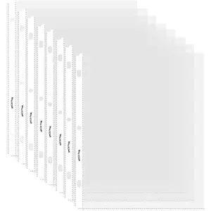 Sheet Protectors - 50 Sheets 4 mils  Extra Heavyweight Clear Top Load 8.5 x 11 Inch Highlight Transparent Acid-Free for 3 Ring Binder OS0150