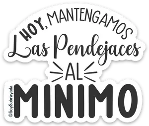 Sticker - Al minimo