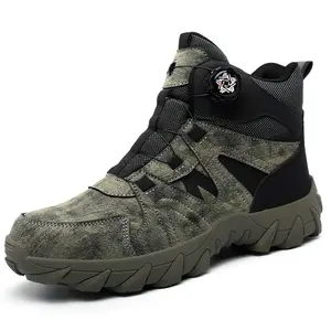 Safety Shoes for Men Steel Toe Shoes Outdoor Waterproof Non-slip Sneakers Durable and Comfortable Men's Climbing Boots for Rugged Outdoor Adventures