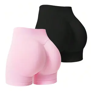 Workout Gym Shorts Women High Waisted Seamless Butt Lifting Scrunch Butt Sports Shorts Impact Shorts Hidden Scrunch Butt Lifting Gym Booty Biker Shorts for summer Tummy Control Seamless Yoga Shorts gym girl