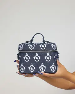 HOD  Dark Denim Vanity Bag w/ Adjustable Straps