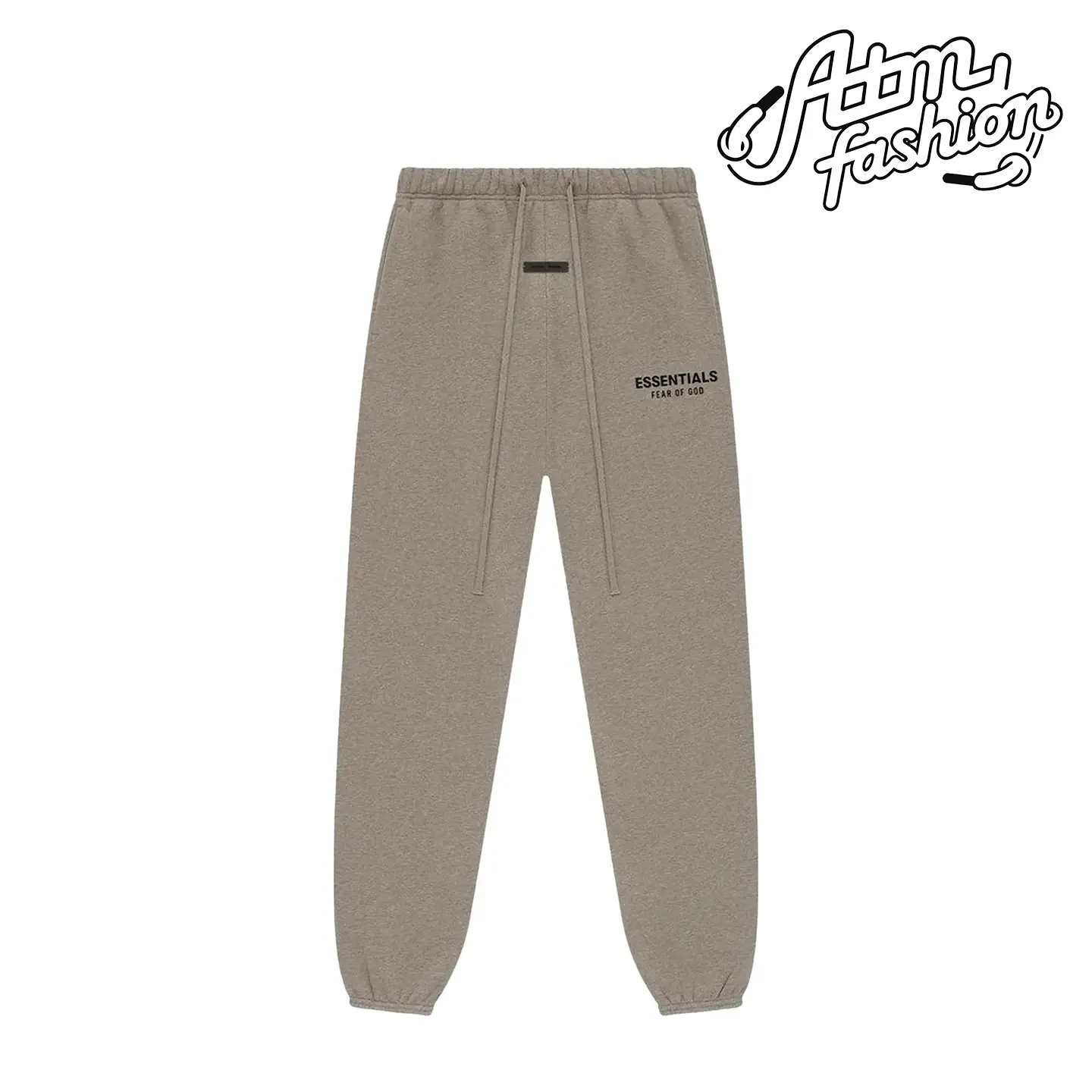 Fear of God Essentials Men's Soft Fleece Sweatpant, Heather Grey Streetwear Minimalist Fashion, Heavyweight Cotton Blend, Relaxed Tapered Fit, Drawstring Side Pockets, Authentic Brand New Lounge Wear