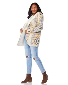 Aztec Sherpa Lined Cardigan