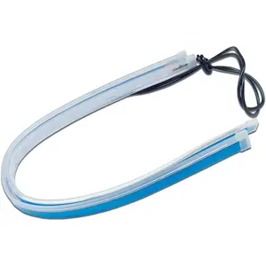 2PCS 12 Inch Car LED Strip Lights, Flexible Dual Color Sequential Flowing Turn Signal Light, Waterproof DRL Daytime Running Lights, LED Headlight Strip Light for Most Cars (30CM-RD)