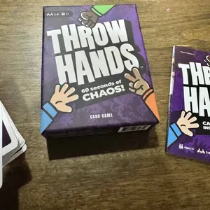 Throw Hands Rock Paper Scissors Card Game – The Absurdly Fast and Chaotic Party Game for 2 to 8 Players – 60 Second Game for Friends, Families, and Game Night – Ages 7+