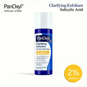 [PanOxyl official] PanOxyl Clarifying Exfoliant with 2% Salicylic Acid, Blue Algae & Antioxidants Help Calm Redness, For Acne Prone Skin, 4 fl oz Skincare Calming