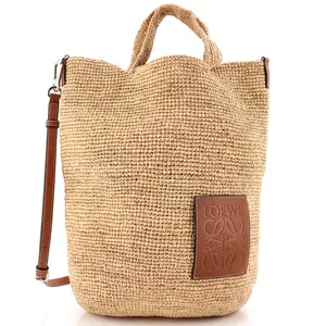 Pre-owned Loewe Straw Tote Bags REBAG Slit Tote Small by Rebag