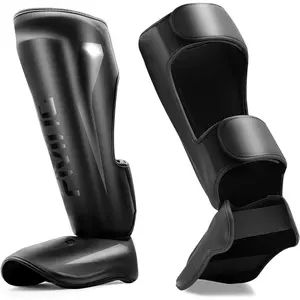 MMA Martial Arts Shin Guards - Padded, Adjustable Muay Thai  Guards with Instep Protection for Kickboxing/MMA  and Sparring - Durable, Professional MMA Equipment