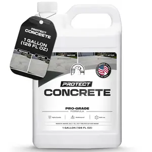 1 Gallon Protect Concrete er Outdoor - Covers 150-300 sq. ft. per Gallon, Pro-Grade Paver er, Ideal Concrete ant for Outdoor & Indoor Use, Salt & Water Repellent